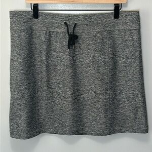 ORVIS Women's Heather Gray Performance Pull On Skirt W/Drawstring- SIze‎ Large